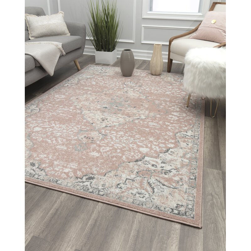 Kelly Clarkson Home Sasha Pink Ivory Area Rug Reviews Wayfair Ca   Ivory Area Rug 